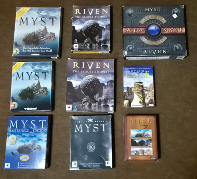 9kpl Myst pelejä, big box