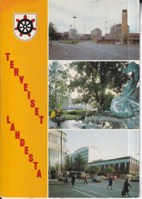 Lahti, vaakuna, sommitelmakortti . e166
