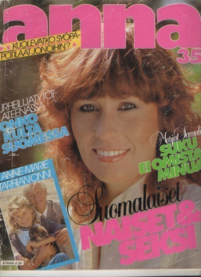 Anna n:o 35 1982 Marjut Samulin. Paavo. Mitsuyo. Urheilu-Ate