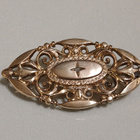 Antique vintage Victorian solki rintakoru Gold double - pikkukuva 1