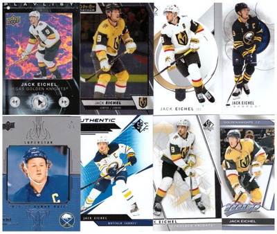 8 x JACK EICHEL Vegas Golden Knights sis. 3 Erikoiskorttia