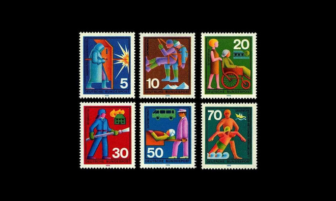 Saksa 629-34 ** Vapaaehtoinen avustustyö (1970)