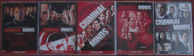 Criminal Minds kaudet 1-5 DVD boxit  (Kaikissa suomitekstit)
