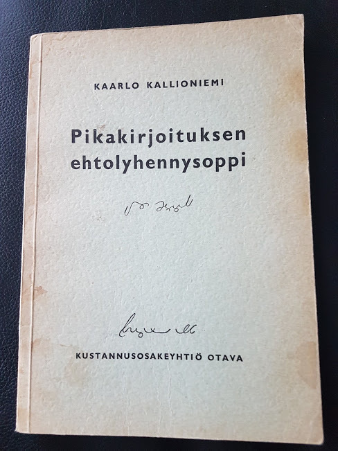 pikakirjoituksen ehtolyhennysoppi