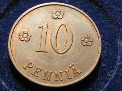 10 penniä 1922