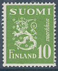 1952 10 mk vihreä ++