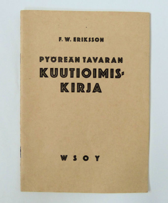 Pyöreän tavaran kuutioimiskirja 1960 * F.W. Eriksson * WSOY