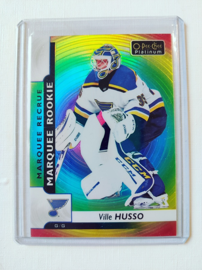 Ville Husso - 17-18 Opc Platinum Rainbow Color Wheel Rookie