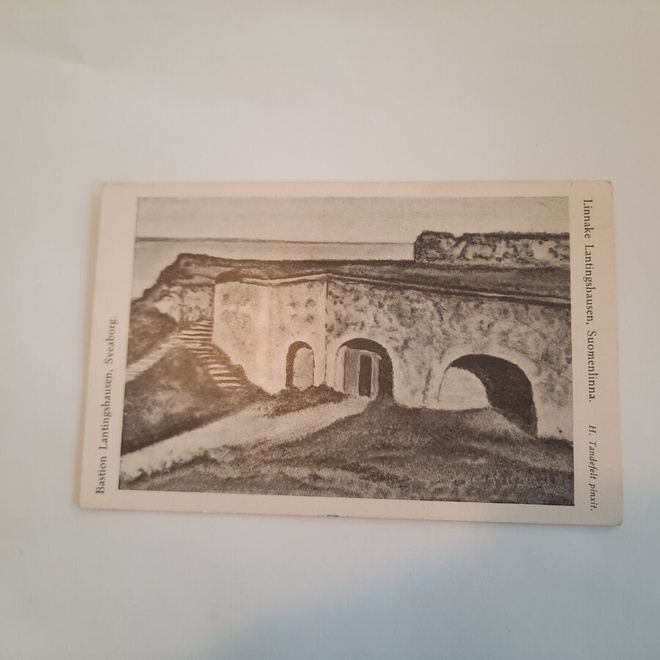 PK Helsinki Suomenlinna piirrosk bastion Lantingshasusen *