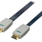 Bandridge HDMI kaapeli, litteä, 24k kullattu, 100% kupari 2m - pikkukuva 3