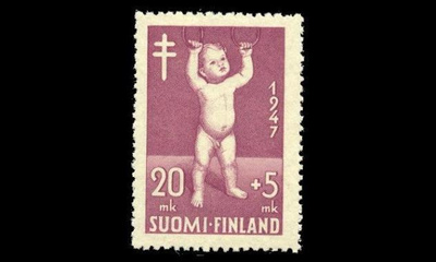 340 ** Tuberkuloosi 20mk+5mk (1947)