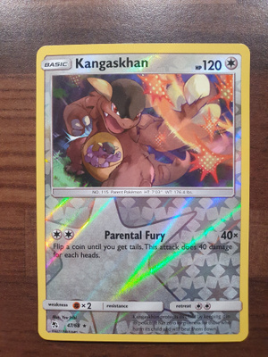 Pokemon Kangaskhan 47/68 Reverse holo rare