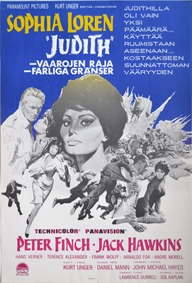 Elokuvajuliste: Judith - vaarojen raja (Sophia Loren)