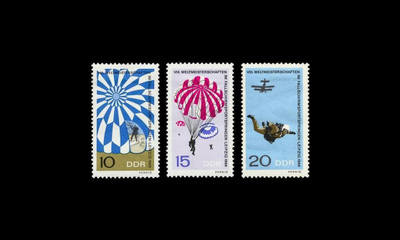 DDR 1193-5 ** Laskuvarjohyppyjen MM-kisat (1966)