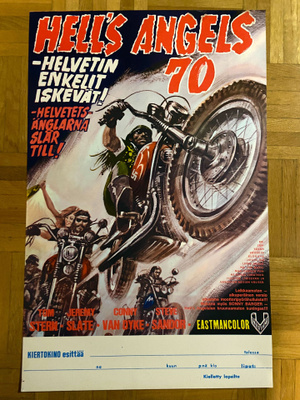 Vanha elokuvajuliste: Hell's Angels 70