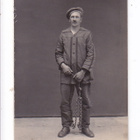 VANHA Valokuva Kahlittu Vanki Imatra n. 1920 Postikorttikoko - pikkukuva 1