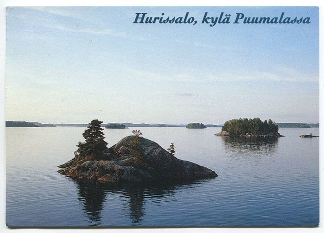 Puumala Hurissalo, Saimaan maisema, kulkenut 1995
