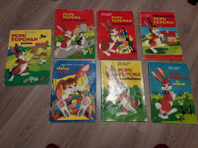Pupu Tupuna kirjoja 7 kpl