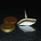 Mother of pearl Simpukka sormus vintage - pikkukuva 1