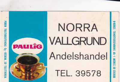 Norra Vallgrund. Paulig.  s91