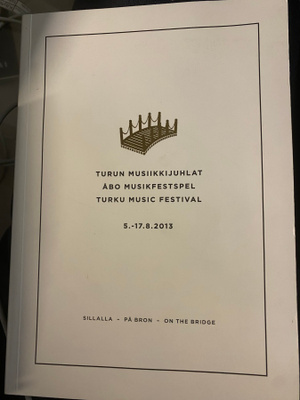 Turun musiikkijuhlat -katalogi 2013.