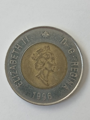canada 1996  - 2 dollars