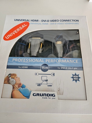 HDMI - DVI-D 15 metrin kaapeli
