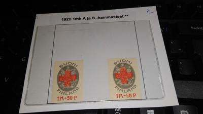 Punainen Risti 1922 A ja B hammasteet **26/11