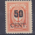 Saksa reich Memel 1923 Mi 200 postituoreena - pikkukuva 1