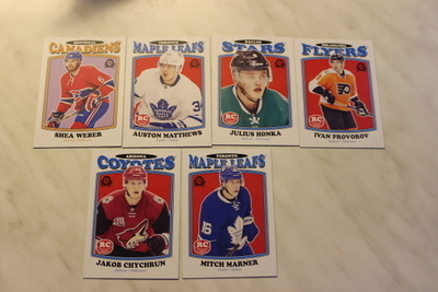 2016-17 O-pee-Chee Retro / Rookie kortteja alk. 0,75e