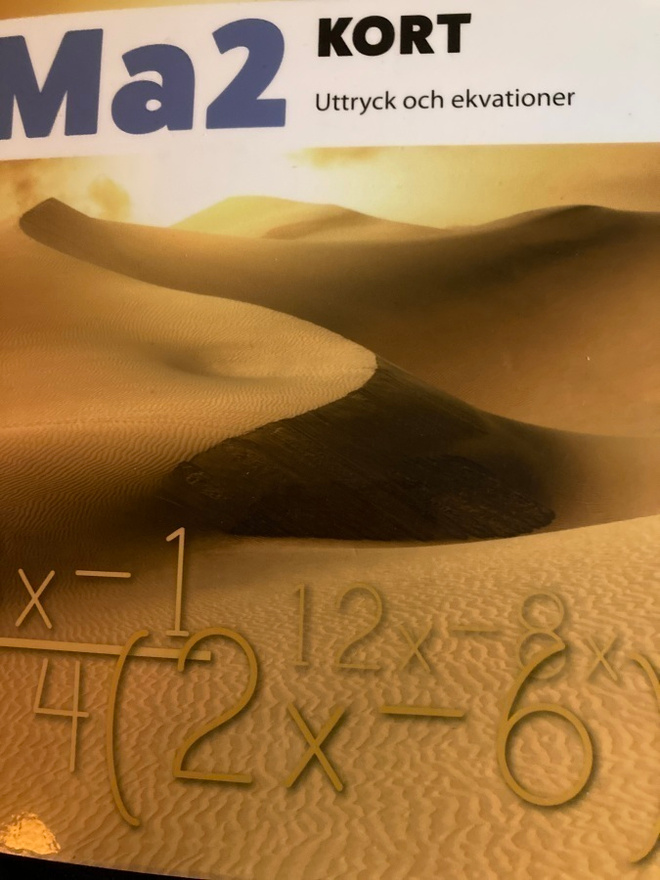 MA2 KORT - UTTRYCK OCH EKVATIONER