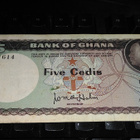Ghana 5 Cedis 1965 P6 VF- - pikkukuva 1