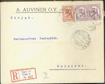 Firmakuori A. Auvinen O.Y. - Viipuri R-kirje 1919