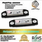 Volvo LED rekisterikilven valot — kirkkaan valkoinen 6000K - pikkukuva 4