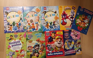 Puuha- ja värityskirjoja (Lego, PAW Patrol)