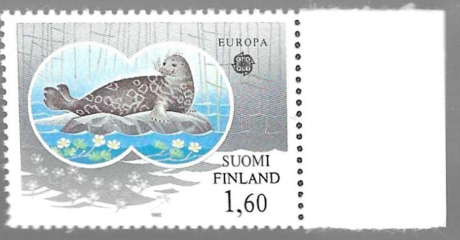 1986 1,60 mk europa-merkki POSTITUOREENA