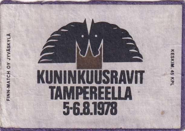Tampere, Kuninkuusravit  5-6.8. 978   5/8