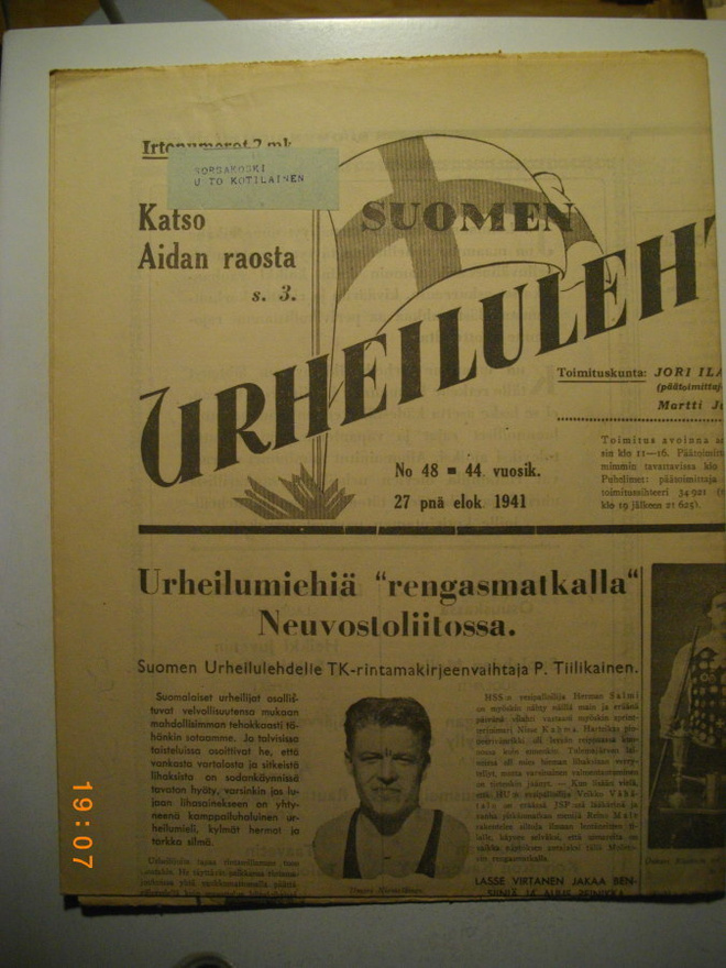 Suomen Urheilulehti Nro 48/1941 (15.3)