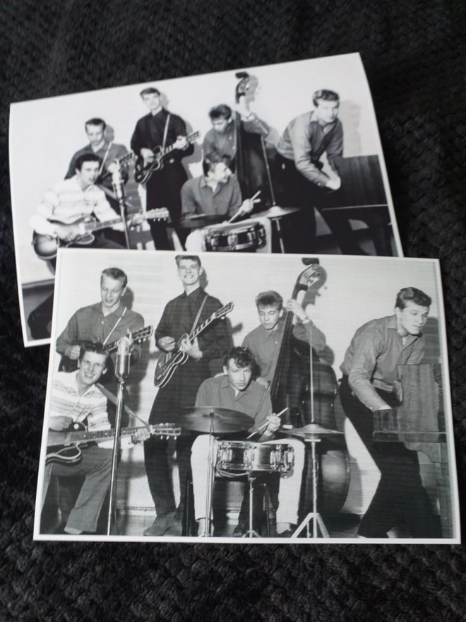 JORMA KALENIUS & HIS ROCK DEVILS - valokuva x2  13cm x 18cm