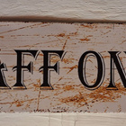 Staff only metallinen kyltti - pikkukuva 1