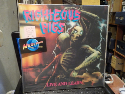 RIGHTEOUS PIGS - LIVE AND LEARN LP ORIG 1ST GER-89 M-/M-