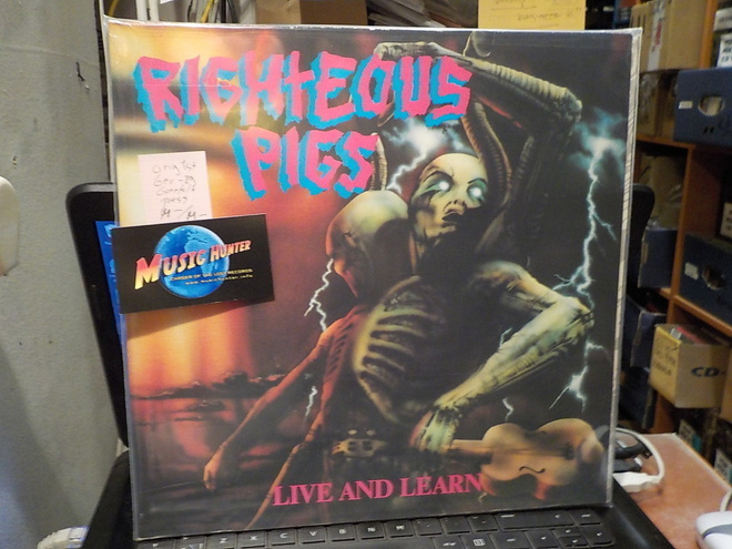 RIGHTEOUS PIGS - LIVE AND LEARN LP ORIG 1ST GER-89 M-/M-