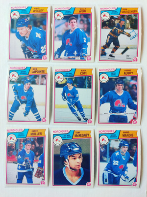 83-84 Opc - Quebec Nordiques 12kpl