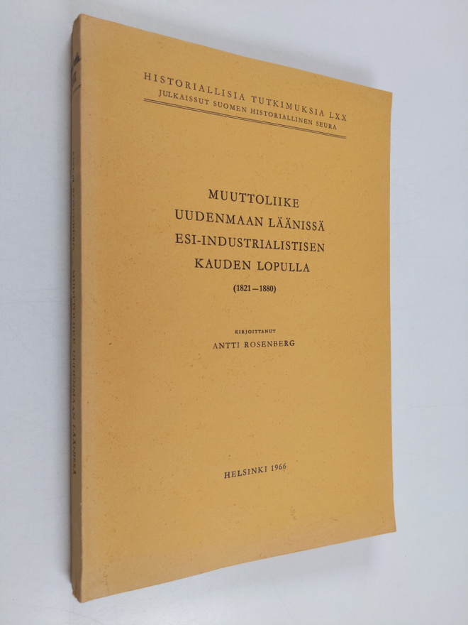 Antti Rosenberg : Muuttoliike Uudenmaan läänissä esi-indu...