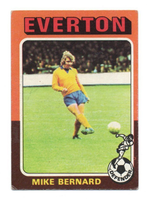 Purkkakuvan:o 122 1973-74 Mike Bernard. Everton.