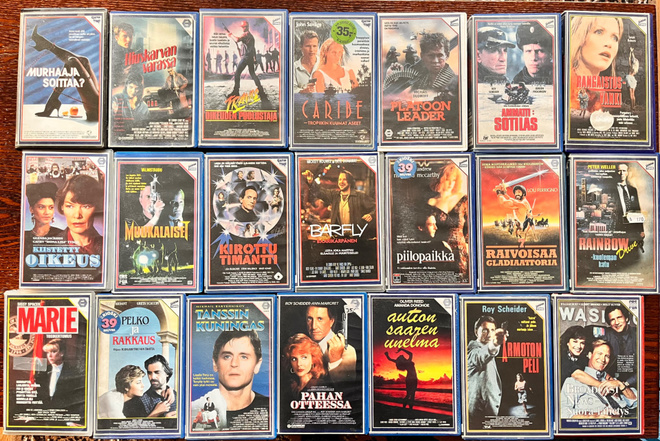 Vhs elokuvakasetteja Showtime x 21