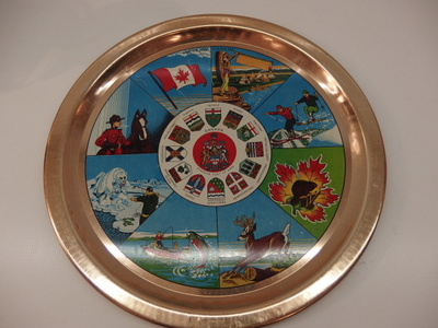 Vintage peltitarjotin , Canada