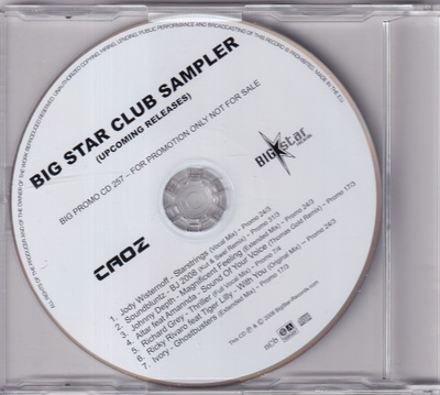Various - Big Star Club Sampler (Upcoming Releases) (CD, Pro