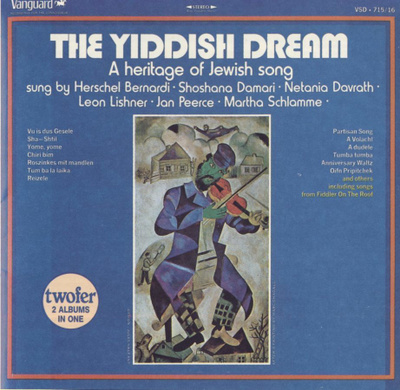 The Yiddish Dream - A Heritage of Jewish Songs - CD