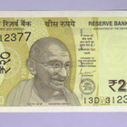 Intia 20 Rupees v.2021 UNC P-New - pikkukuva 1